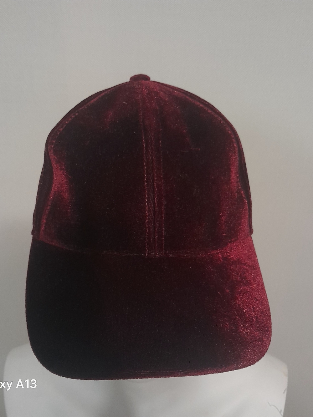 Echo Velvet Baseball Cap - Burgundy